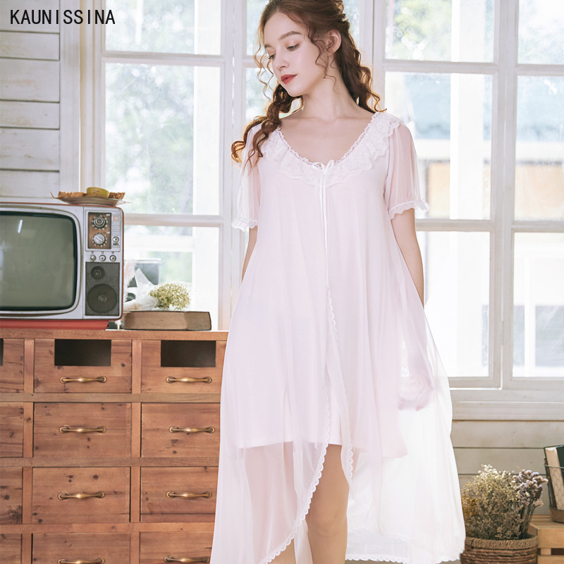 Women Sleepwear Sweet Lace Sexy Nightgown Woman Princess Night Dress Short Sleeve Summer Sleepwear Cotton Sleeping Nightwear, Pink
Women Sleepwear Sweet Lace Sexy Nightgown Woman Princess Night Dress Short Sleeve Summer Sleepwear Cotton Sleeping Nightwear, Pink