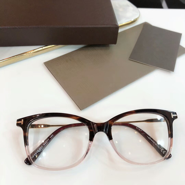 2020 Newest FT5510 concise norble female ultralight fashion design glasses frame Italy-imported plank full-set case wholesale freeshipping