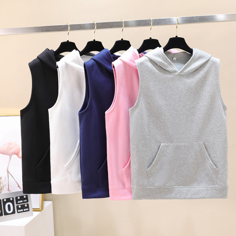 2020 Men Women Sleeveless Solid Color Hoodies Sweatshirts with cap Casual Hooded Pullove Sport Harajuku Hoodie Tops 4XL kpop, Black
2020 Men Women Sleeveless Solid Color Hoodies Sweatshirts with cap Casual Hooded Pullove Sport Harajuku Hoodie Tops 4XL kpop, Black
