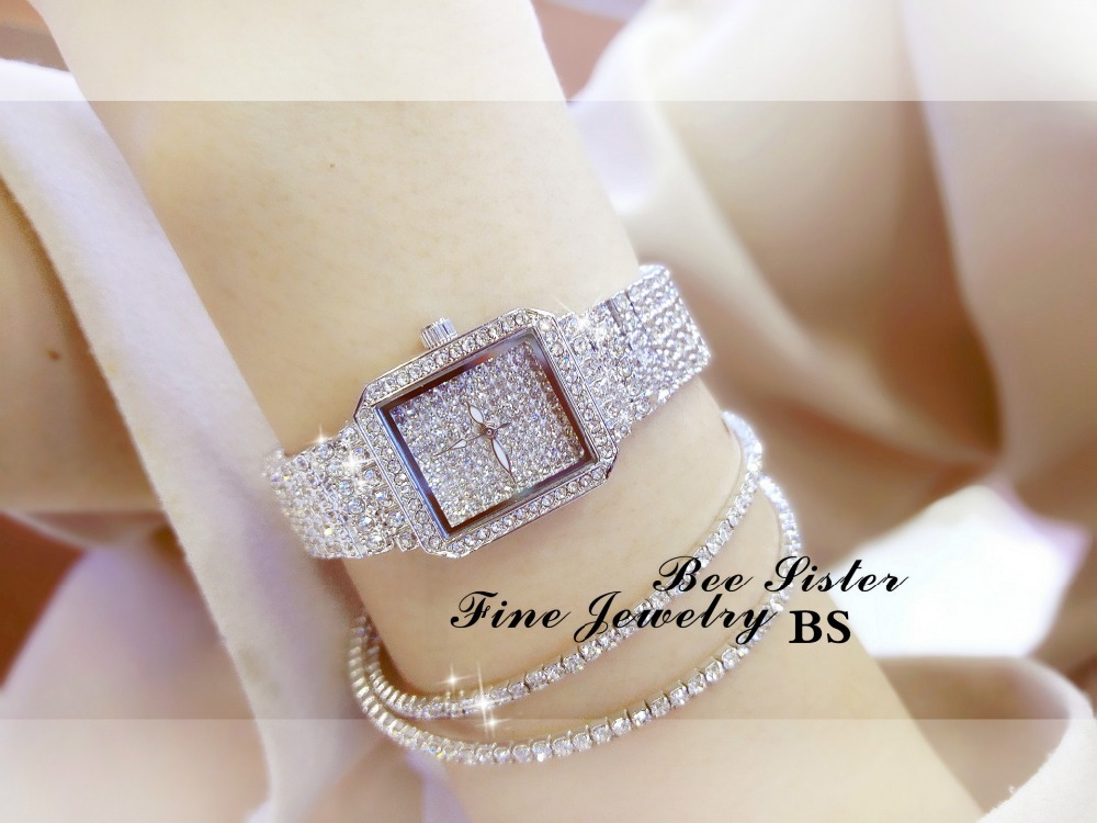 2019 New ladies Crystal Watch Women Rhinestone Watches Lady Diamond Stone Dress Watch Stainless Steel Bracelet Wristwatch CX200723