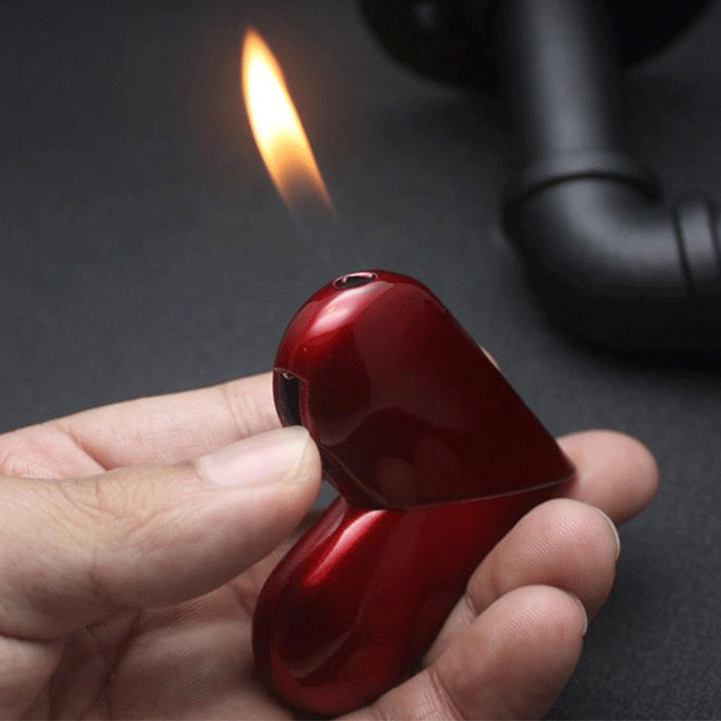 Creative Gas Lighter Heart-shaped Folding Rotary Flame Lighter Refillable Smoking Accessory Gift For Women
Creative Gas Lighter Heart-shaped Folding Rotary Flame Lighter Refillable Smoking Accessory Gift For Women