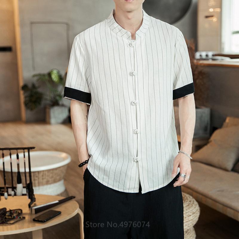 Chinese Style Men Jacquard Stand Collar Plate Buckle Tang Suit Chinese Five-point Sleeve Stitching Shirt Linen Short-sleeved Top
Chinese Style Men Jacquard Stand Collar Plate Buckle Tang Suit Chinese Five-point Sleeve Stitching Shirt Linen Short-sleeved Top