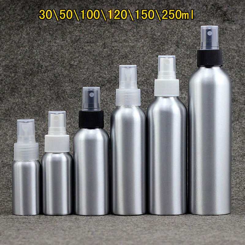 30ml/50ml/100ml/120ml/150ml Portable Aluminum Spray Empty Bottles Perfume Refillable Pump Atomizer Mist Travel Makeup Container
30ml/50ml/100ml/120ml/150ml Portable Aluminum Spray Empty Bottles Perfume Refillable Pump Atomizer Mist Travel Makeup Container