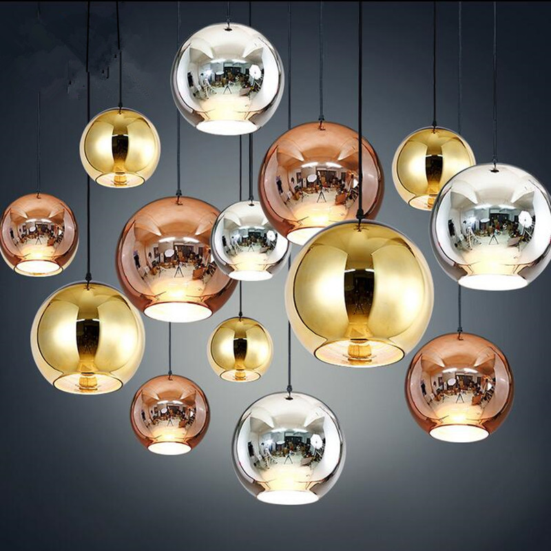 Modern Copper/Sliver/Gold Shade Mirror Chandelier LED Glass Ball Living Room Dining Room Bedroom Pendant Light Fixture PA0270
Modern Copper/Sliver/Gold Shade Mirror Chandelier LED Glass Ball Living Room Dining Room Bedroom Pendant Light Fixture PA0270