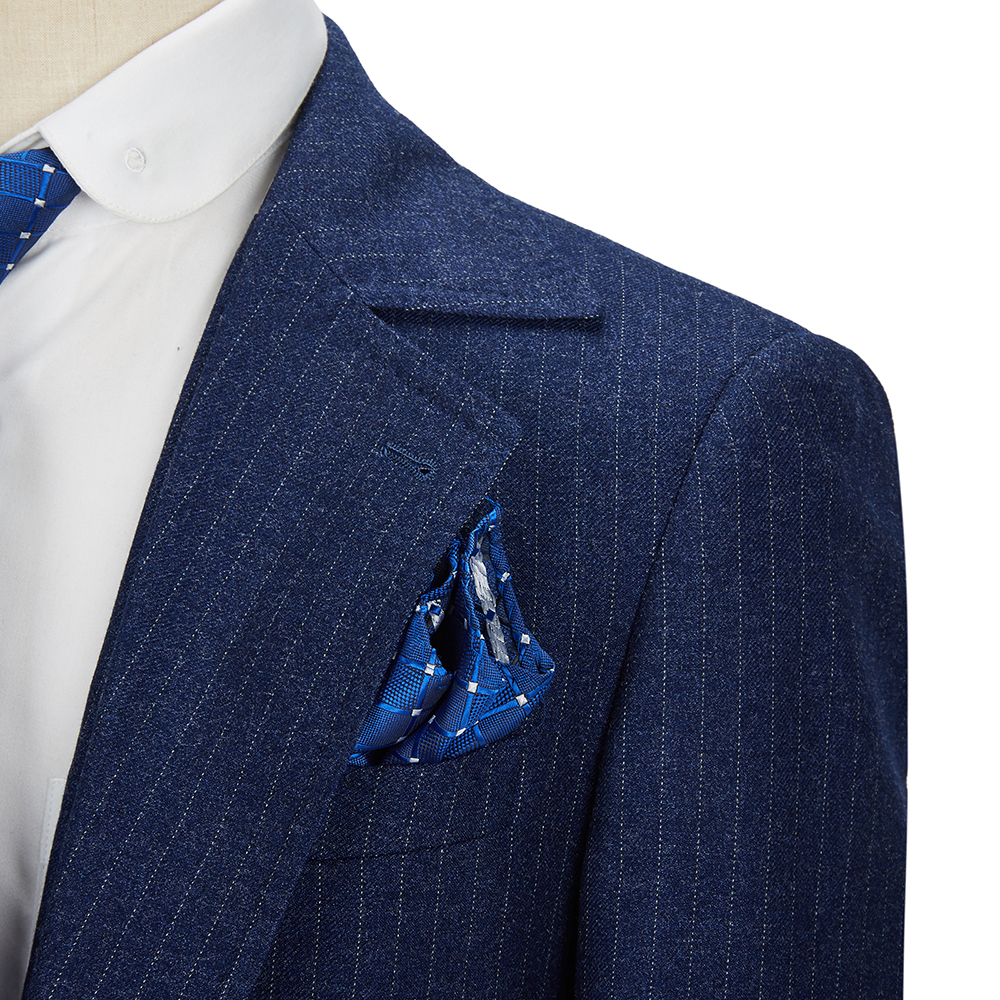 Navy Blue New Men Suits 3 Pieces Tailor-made Suit Costume Business Latest Design Casual Groom Wedding Party