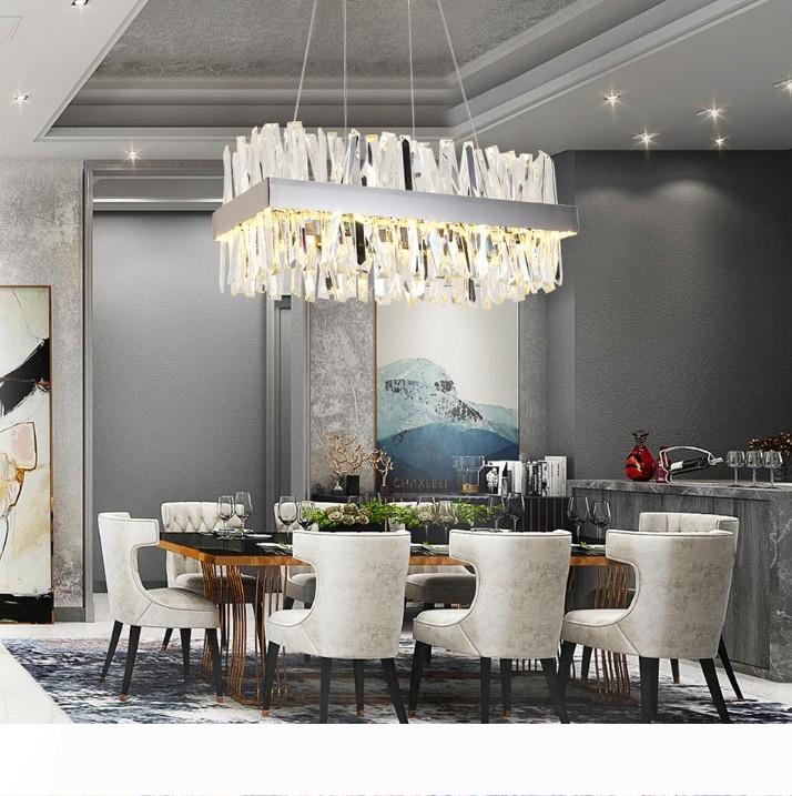 Luxury rectangle crystal chandelier for dining room kitchen island lamps hanging modern led chandeliers indoor lighting fixtures LLFA
Luxury rectangle crystal chandelier for dining room kitchen island lamps hanging modern led chandeliers indoor lighting fixtures LLFA