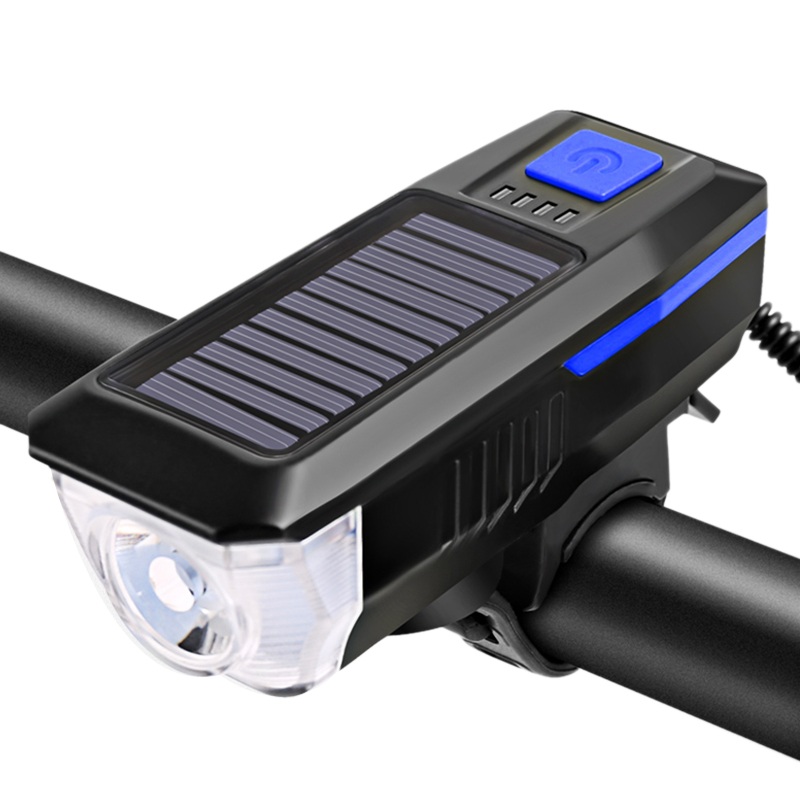 Bike Solar Horn Lamp USB Charging Waterproof Bicycle Headlight Front Light Cycle Bike Accessories(Blue
Bike Solar Horn Lamp USB Charging Waterproof Bicycle Headlight Front Light Cycle Bike Accessories(Blue