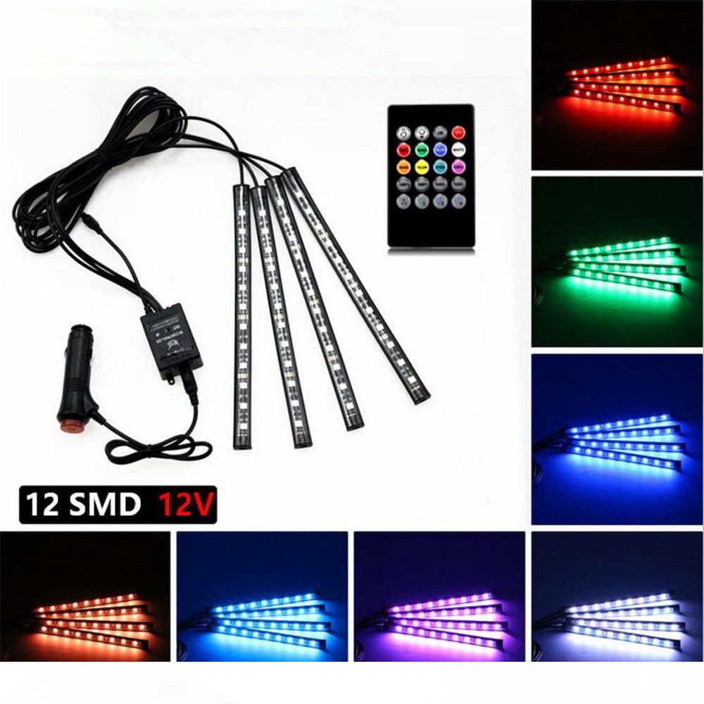 4x12LED SMD5050 7 Colors Music Control Car Interior Footwell Atmosphere Decoration Neon Light RGB LED Strip Light
4x12LED SMD5050 7 Colors Music Control Car Interior Footwell Atmosphere Decoration Neon Light RGB LED Strip Light