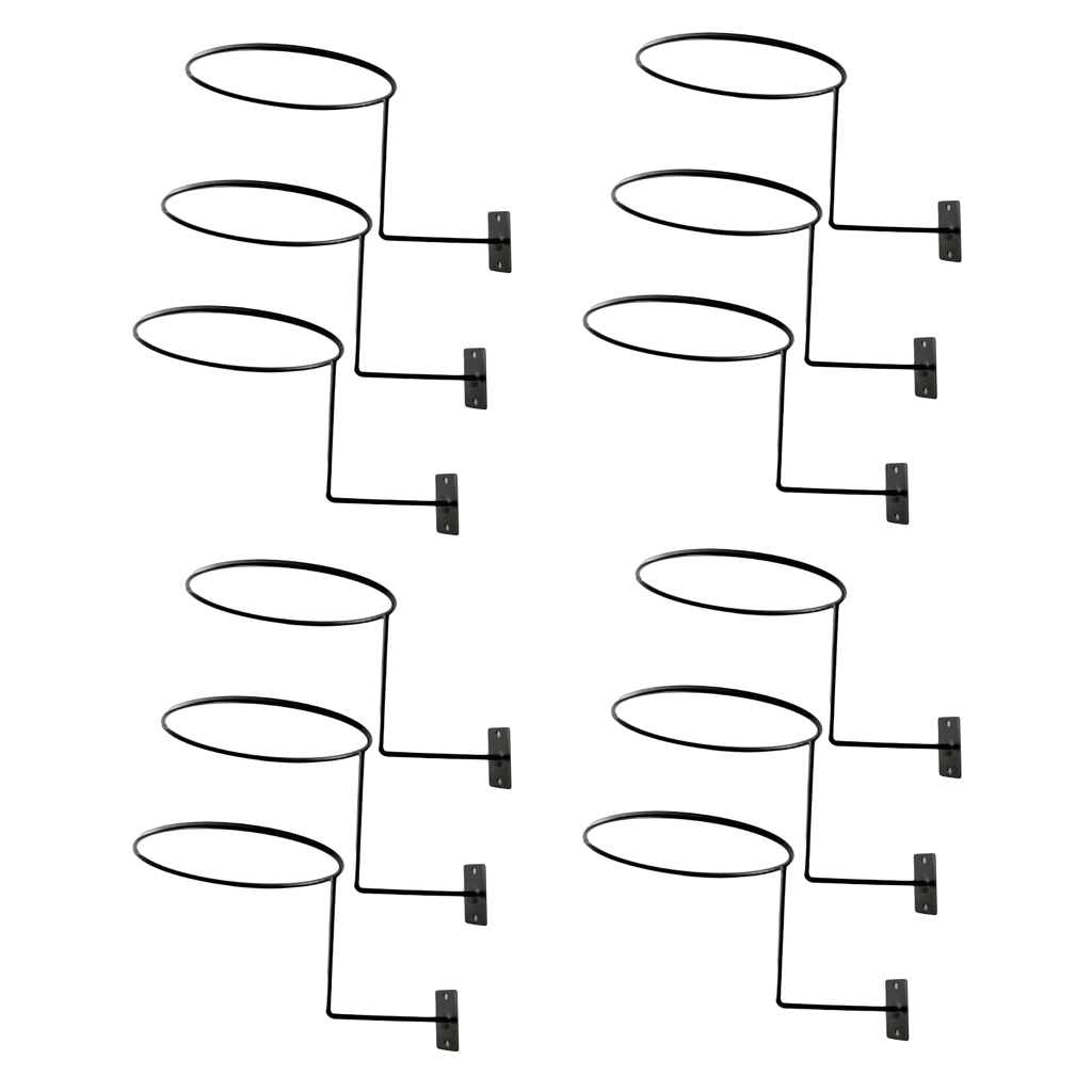 12 Pcs Wall Mount Helmet Display Holder Rack Hanger For Fisherman Sun Hat Cap