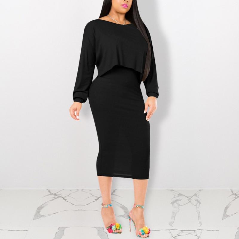 New Fashion 2020 Women Knitting SleevelessDress+Tops Sweater Tops Two-Piece Set Fashion Long Suit ropa mujer, Black
New Fashion 2020 Women Knitting SleevelessDress+Tops Sweater Tops Two-Piece Set Fashion Long Suit ropa mujer, Black