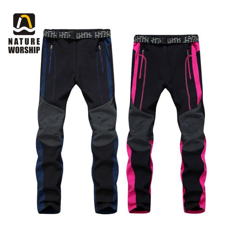 Outdoor Winter Men Women Thick Warm Fleece Hiking Pants Softshell Trousers Waterproof Windproof Thermal Camping Ski Climbing, Women dark gary
Outdoor Winter Men Women Thick Warm Fleece Hiking Pants Softshell Trousers Waterproof Windproof Thermal Camping Ski Climbing, Women dark gary