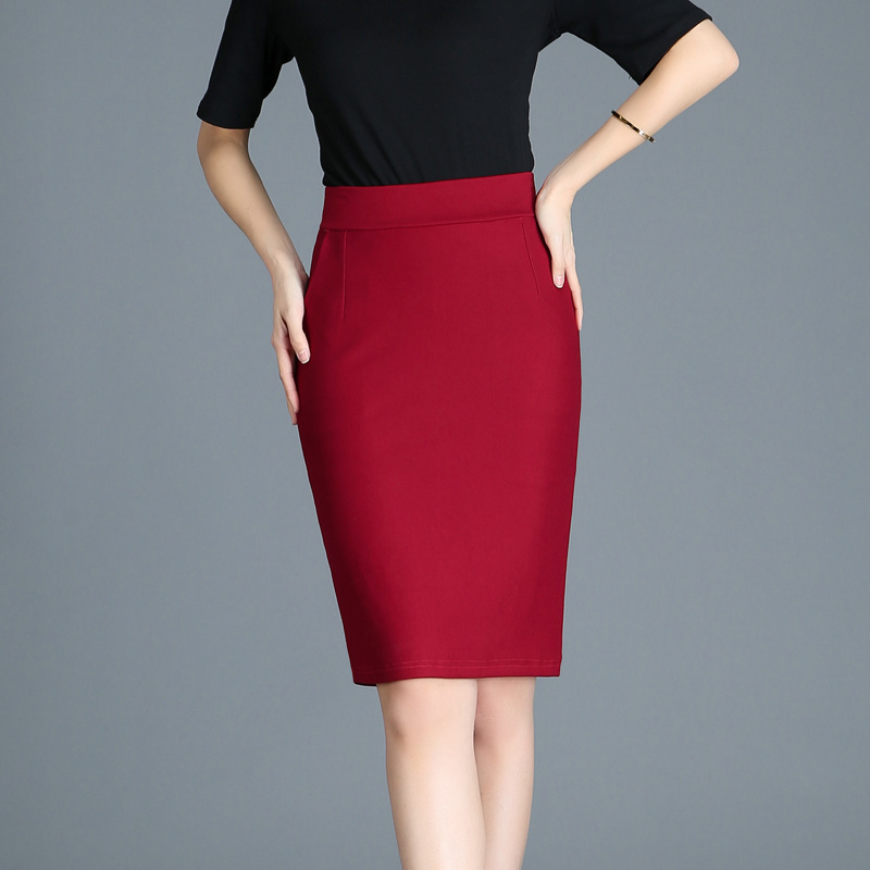 2020 new summer Elasticity woman skirts Plus size Office midi skirt Solid vetement femme korean fashion clothing women clothes, Black
2020 new summer Elasticity woman skirts Plus size Office midi skirt Solid vetement femme korean fashion clothing women clothes, Black