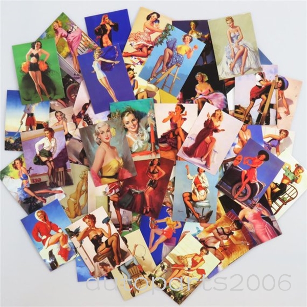 100pcs/Lot Creative Vintage Pinup Stickers Adhesive Label Car Luggage Stickers Skateboard Decals
100pcs/Lot Creative Vintage Pinup Stickers Adhesive Label Car Luggage Stickers Skateboard Decals