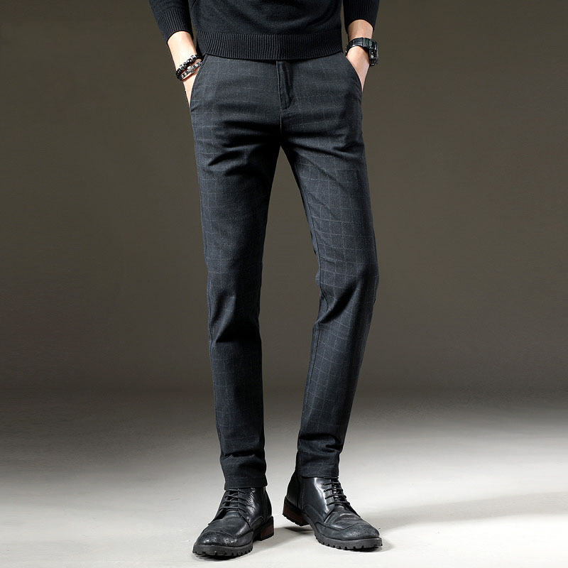 Men's Casual Pants Classic Elastic Long Trousers Male Cotton Plaid Straight Black Work Thin Pant Men Breathable Big Size -38, Blue
Men's Casual Pants Classic Elastic Long Trousers Male Cotton Plaid Straight Black Work Thin Pant Men Breathable Big Size -38, Blue
