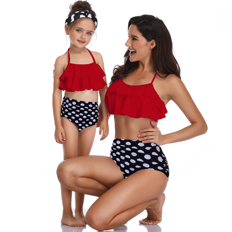 2020 New Bikinis Women Swimsuit Mother and Daughter High Waist Bathing Suit Summer Swimwear Bikini Set Thong Beach Wear Biquini, Black cross pm180109 
2020 New Bikinis Women Swimsuit Mother and Daughter High Waist Bathing Suit Summer Swimwear Bikini Set Thong Beach Wear Biquini, Black cross pm180109
