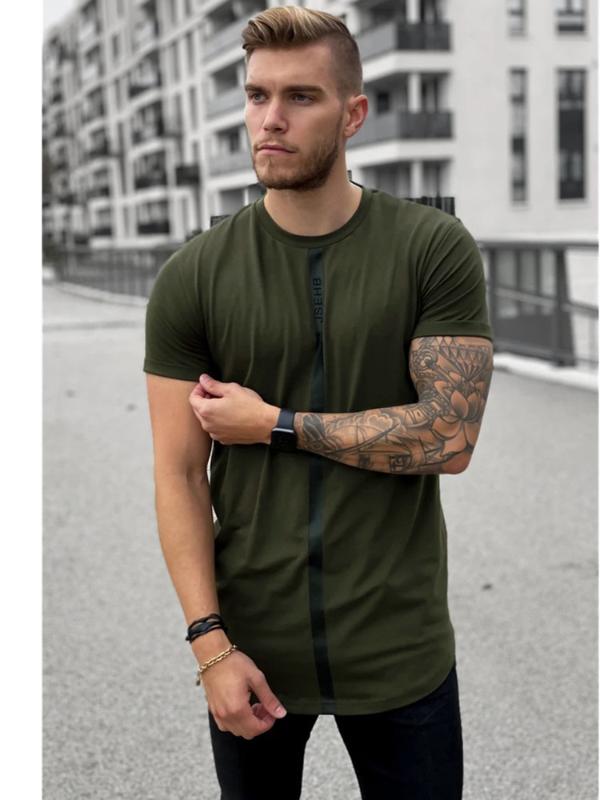 Summer SikSilk Male T Shirt Silk Silk Tshirt O-Neck Short Jogging Mens Shirts T Shirts Sik Shirt Men T-shirt Tops Tees1
