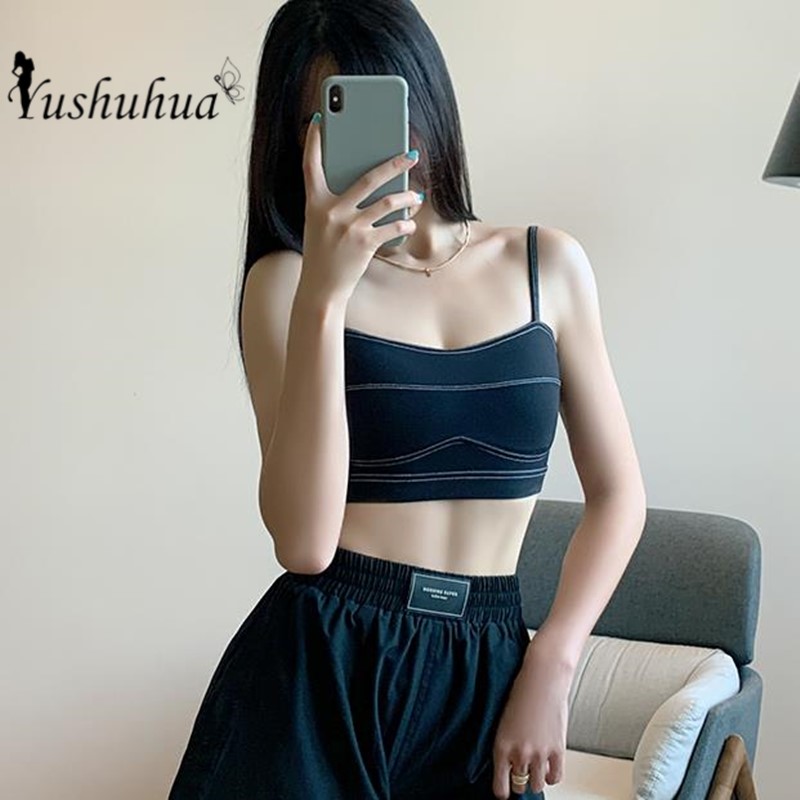 Yushuhua Black shockproof Sports Bra For Women Gym Yoga Bra Push Up Fitness Bras Women Thin shoulder strap Workout Training
Yushuhua Black shockproof Sports Bra For Women Gym Yoga Bra Push Up Fitness Bras Women Thin shoulder strap Workout Training