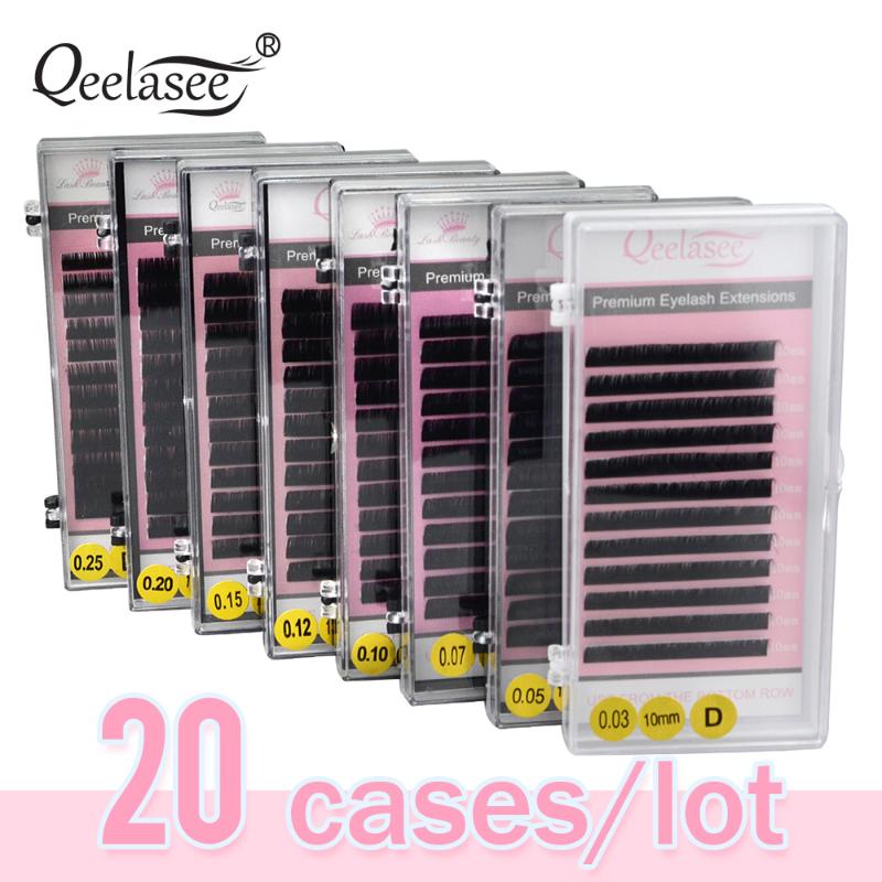 All Sizes 20 Pcs Black Mixed Individual Eyelash Extension Set Mink Silk Fake Eye Lashes in South Korea Materials
All Sizes 20 Pcs Black Mixed Individual Eyelash Extension Set Mink Silk Fake Eye Lashes in South Korea Materials