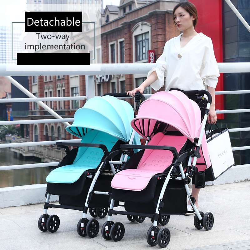 Twin Baby Stroller Lightweight Folding Double Stroller Absorber Baby High Landscape Can Sit Reclining
Twin Baby Stroller Lightweight Folding Double Stroller Absorber Baby High Landscape Can Sit Reclining