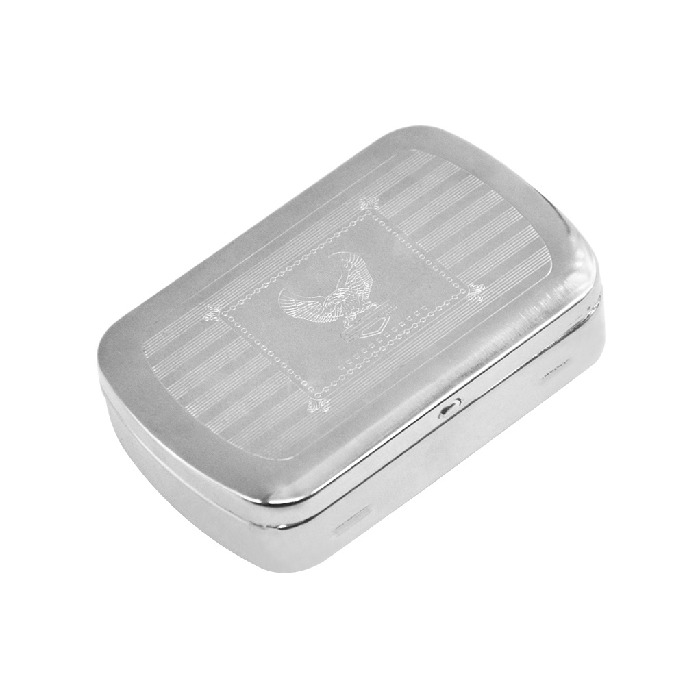New Arrive Stainless Steel Metal Tobacco Herb Box Refillable Cigarette Holder Herbs Stash Jar Container Storage Smoking Cigarette Case Box
New Arrive Stainless Steel Metal Tobacco Herb Box Refillable Cigarette Holder Herbs Stash Jar Container Storage Smoking Cigarette Case Box