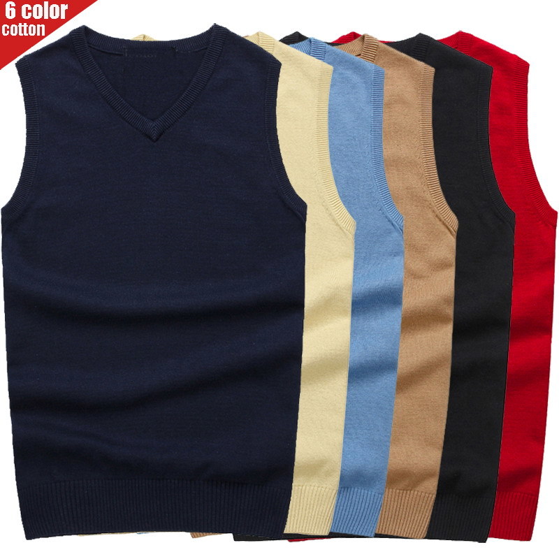 Men's Pullover V-neck 100% Cotton Solid Color Sweater Vests 2019 Autumn And Winter New Casual Sweater For Homme M-3XL MX200711, Black
Men's Pullover V-neck 100% Cotton Solid Color Sweater Vests 2019 Autumn And Winter New Casual Sweater For Homme M-3XL MX200711, Black
