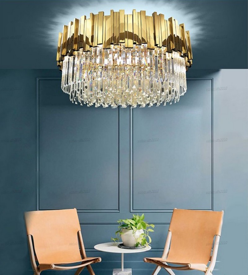 Modern Lighting Gold LED Crystal Ceiling Light Pendant Lamps Luxury Bedroom LED Chandelier Lustres De Cristal Home Indoor Lighting Fixtures
Modern Lighting Gold LED Crystal Ceiling Light Pendant Lamps Luxury Bedroom LED Chandelier Lustres De Cristal Home Indoor Lighting Fixtures