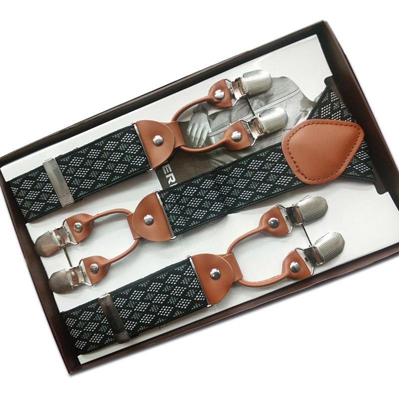 Fashion printing alloy 6 Clips Plaid Men Suspenders Y-Shape Jacquard Braces Elastic Adjustable Pants commercial western-style
Fashion printing alloy 6 Clips Plaid Men Suspenders Y-Shape Jacquard Braces Elastic Adjustable Pants commercial western-style