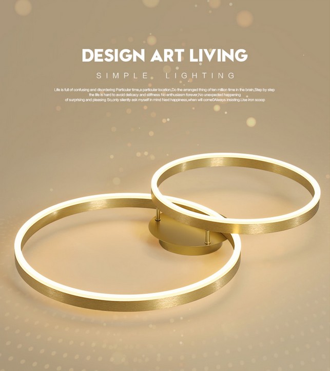 Modern LED Ring Pendant Lamps Ceiling Light For Bedroom Living Room Restaurant Aluminum Brushed Gold Creative Rings Lighting Nordic Design H
Modern LED Ring Pendant Lamps Ceiling Light For Bedroom Living Room Restaurant Aluminum Brushed Gold Creative Rings Lighting Nordic Design H