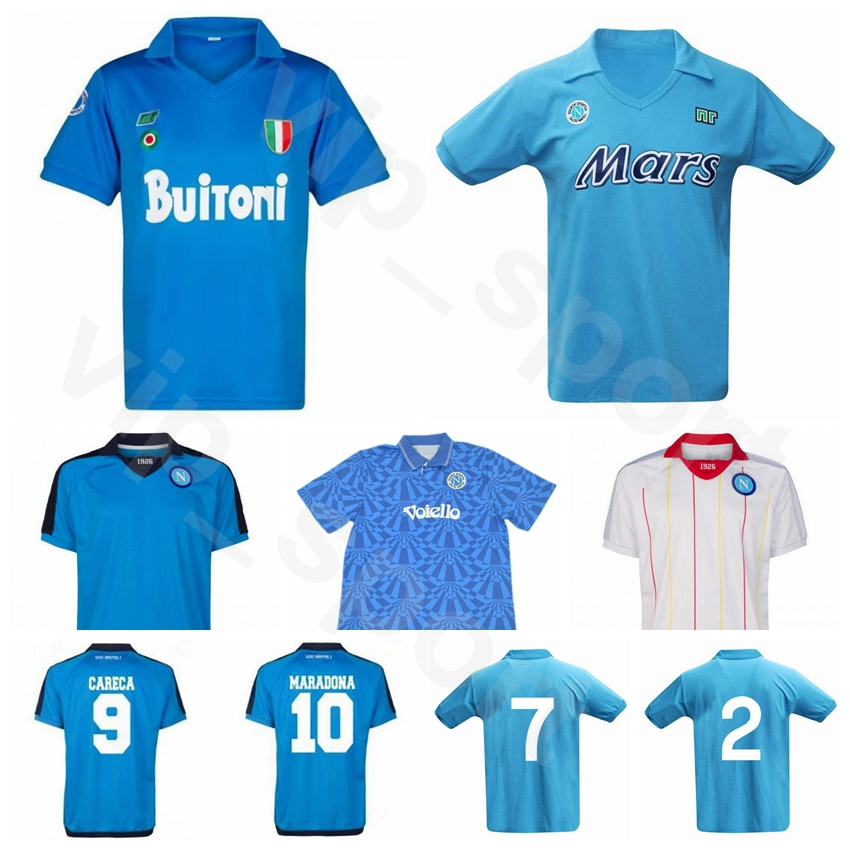 1926 1982 1987 1991 Retro Napoli Vintage MARADONA Soccer Jersey ZOLA CARECA HAMSIK MERTENS INSIGNE ZIELINSKI ALEMAO Football Shirt Kits