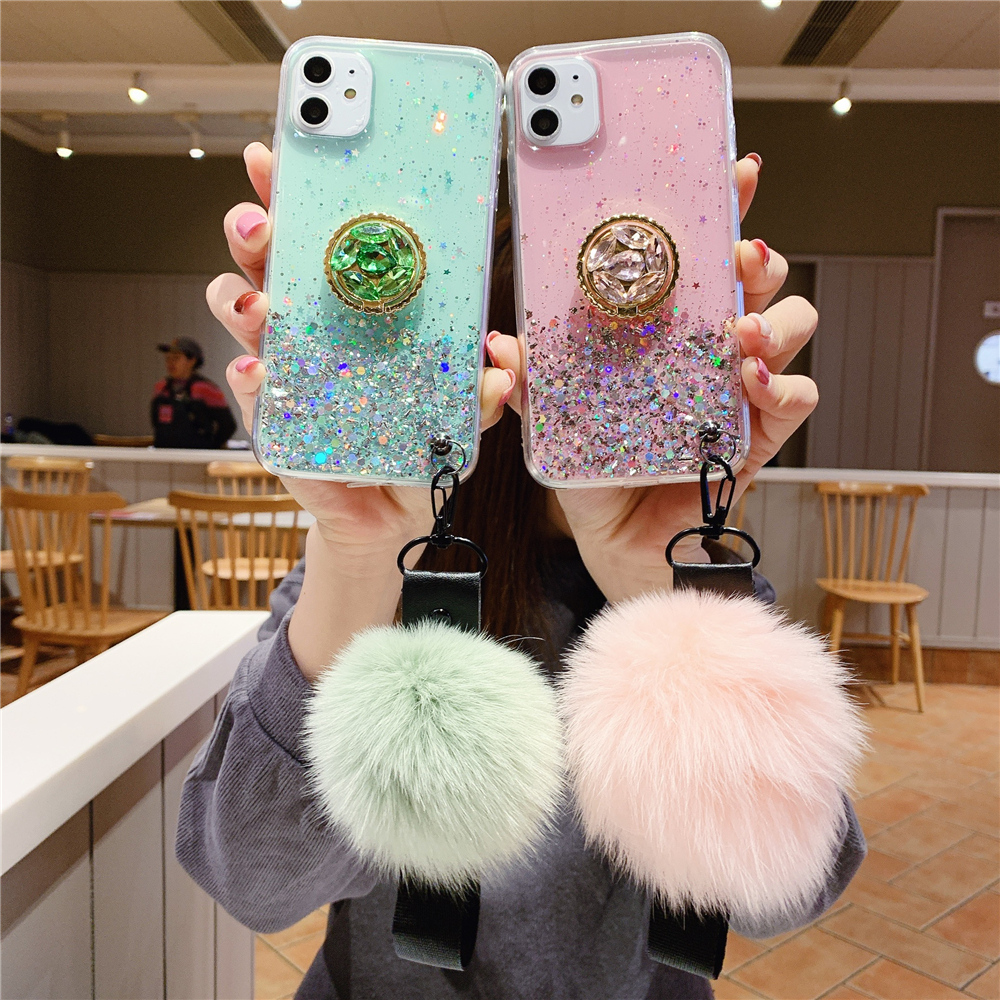 Soft Bling Phone Case For iPhone 12 11 Pro XS Max XR X 6 7 8 Plus SE with Fashion Hairball Hand Rope, Pink
Soft Bling Phone Case For iPhone 12 11 Pro XS Max XR X 6 7 8 Plus SE with Fashion Hairball Hand Rope, Pink