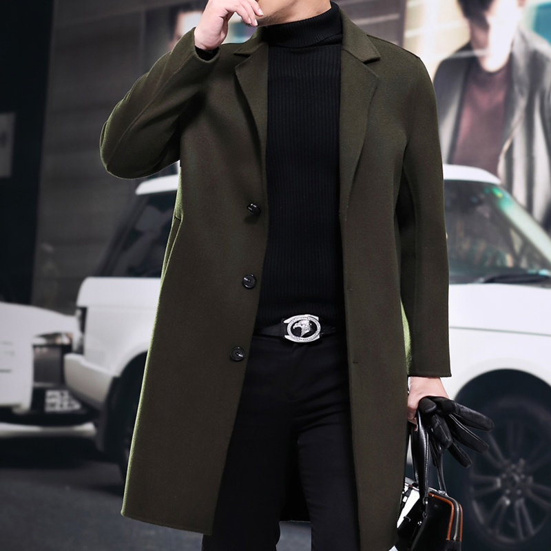 Autumn Winter 2020 New 100%Wool Coat Men Korean Fashion Slim Overcoat Long Cashmere Coats Casaco Masculino 8835 ZL395, Black
Autumn Winter 2020 New 100%Wool Coat Men Korean Fashion Slim Overcoat Long Cashmere Coats Casaco Masculino 8835 ZL395, Black