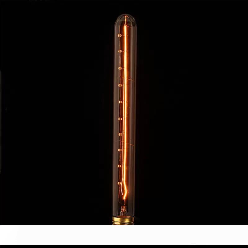 60W Retro Edison Bulb E27 T30 300mm Filament Incandescent Light for Bar Decor Pendant Lamp Lighting Lampada AC110V 220V
60W Retro Edison Bulb E27 T30 300mm Filament Incandescent Light for Bar Decor Pendant Lamp Lighting Lampada AC110V 220V