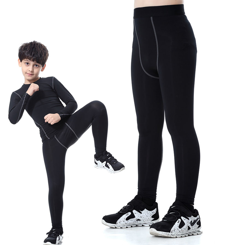 Boy's Compression tights pants exercise leggings baby training sports trousers kids sweatpants quick-dry workout pants for boys