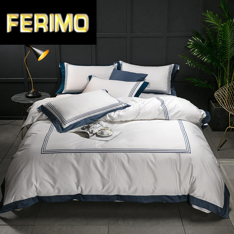 Luxury White 100%Cotton Bedding set Hotel Bed sheet Fitted sheet Queen King size Bed set Duvet coverropa de cama linge de lit, 19
Luxury White 100%Cotton Bedding set Hotel Bed sheet Fitted sheet Queen King size Bed set Duvet coverropa de cama linge de lit, 19
