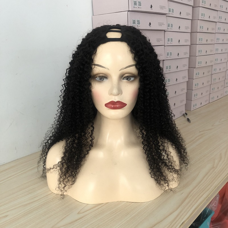 Ishow 2x4 U Part Wig Yaki Straight For Women All Ages Body Loose Deep None Lace Wigs Brazilian Virgin Human Hair Wigs Water Curly Natural Color 8-26in