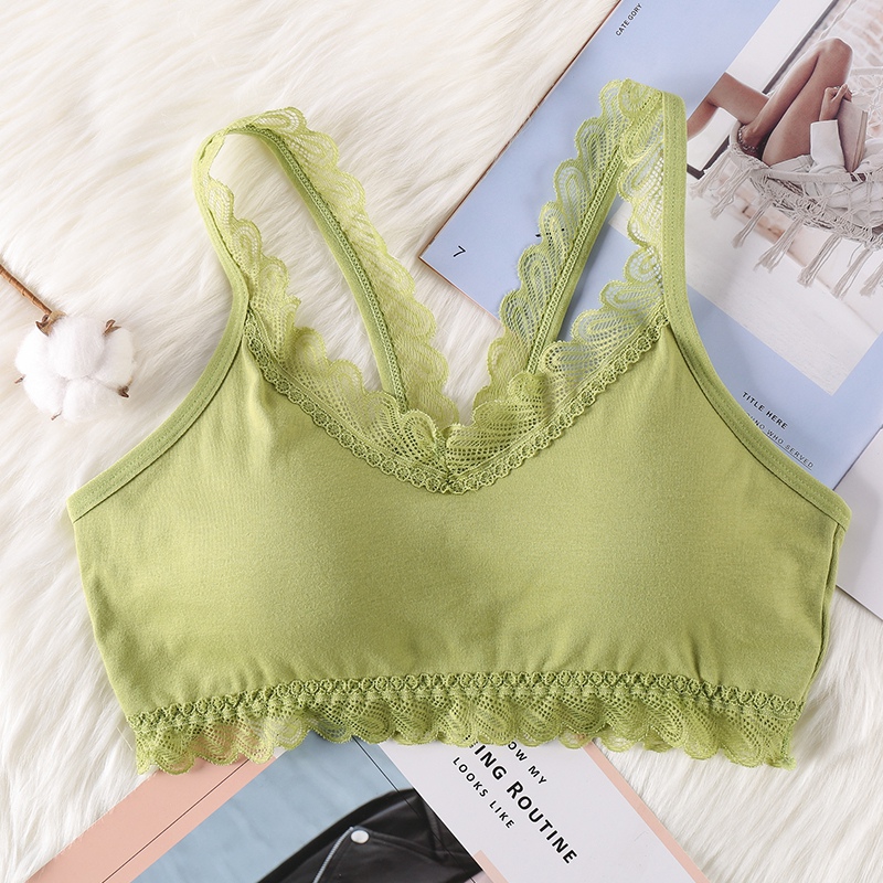 French Romantic Beautiful Back Padded Lace Bralette Women's Wrapped Chest Comfortable Breathable Wirefree Push Up Bras
French Romantic Beautiful Back Padded Lace Bralette Women's Wrapped Chest Comfortable Breathable Wirefree Push Up Bras
