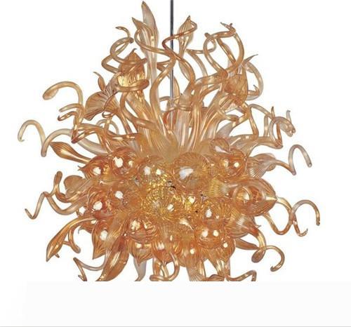 LED Light Source Amber Hand Blown Glass Chain Chandelier AC 110V 120V 220V 240V Murano Art Glass Modern Chandelier
LED Light Source Amber Hand Blown Glass Chain Chandelier AC 110V 120V 220V 240V Murano Art Glass Modern Chandelier