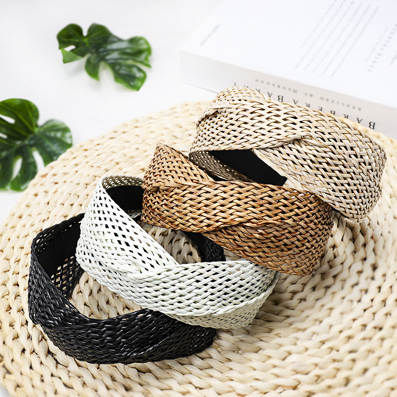 Summer Cross Woven Headbands For Women Wide Hair Hoop Braid Hairband Female Fashion Bezel Solid Sweet Hair Accessories
Summer Cross Woven Headbands For Women Wide Hair Hoop Braid Hairband Female Fashion Bezel Solid Sweet Hair Accessories
