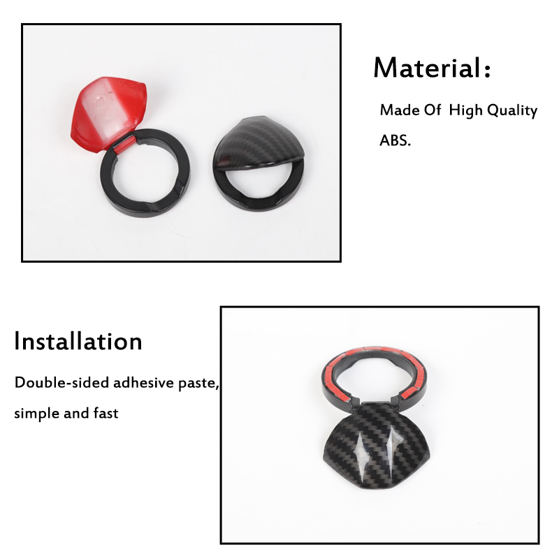 ABS Car Engine Start Button Cover for Dodge Challenger 2015 UP Factory Outlet Car Interior Accessories