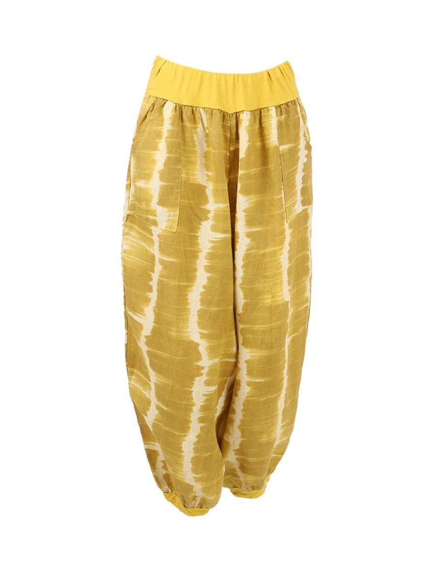 pants Spot 2021 European spring and summer fashion Harlan pocket tie-dye printing loose casual wide-leg pants support mixed batch