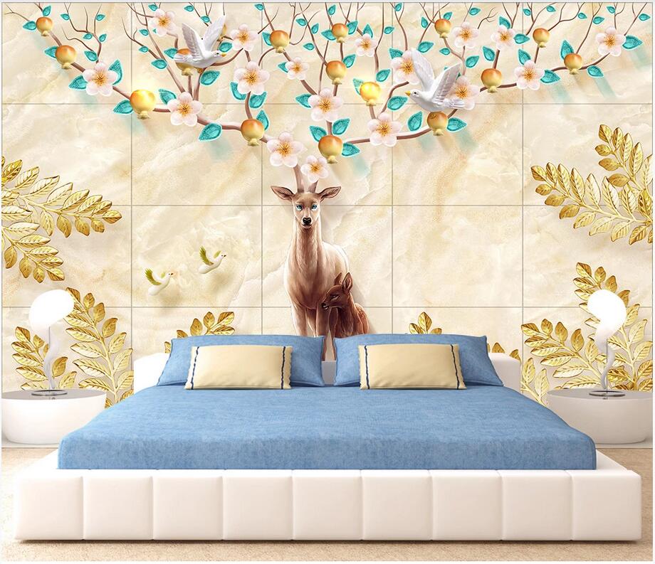 Custom photo wallpaper mural 3d wall paper Bi Wing Shuang Fei Stereo Fortune Tree Elk Background Wall Mural wallpaper for walls 3 d, Non-woven wallpaper
Custom photo wallpaper mural 3d wall paper Bi Wing Shuang Fei Stereo Fortune Tree Elk Background Wall Mural wallpaper for walls 3 d, Non-woven wallpaper