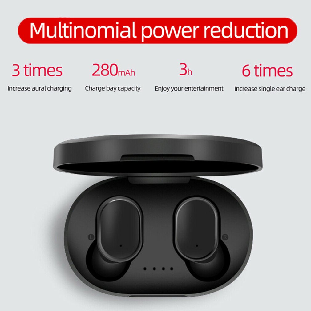 A6S TWS Bluetooth 5.0 Earphone Noise Cancelling fone Headset With Mic Handsfree Earbuds for Xiaomi Redmi Airdots Wireless Earbud, White
A6S TWS Bluetooth 5.0 Earphone Noise Cancelling fone Headset With Mic Handsfree Earbuds for Xiaomi Redmi Airdots Wireless Earbud, White