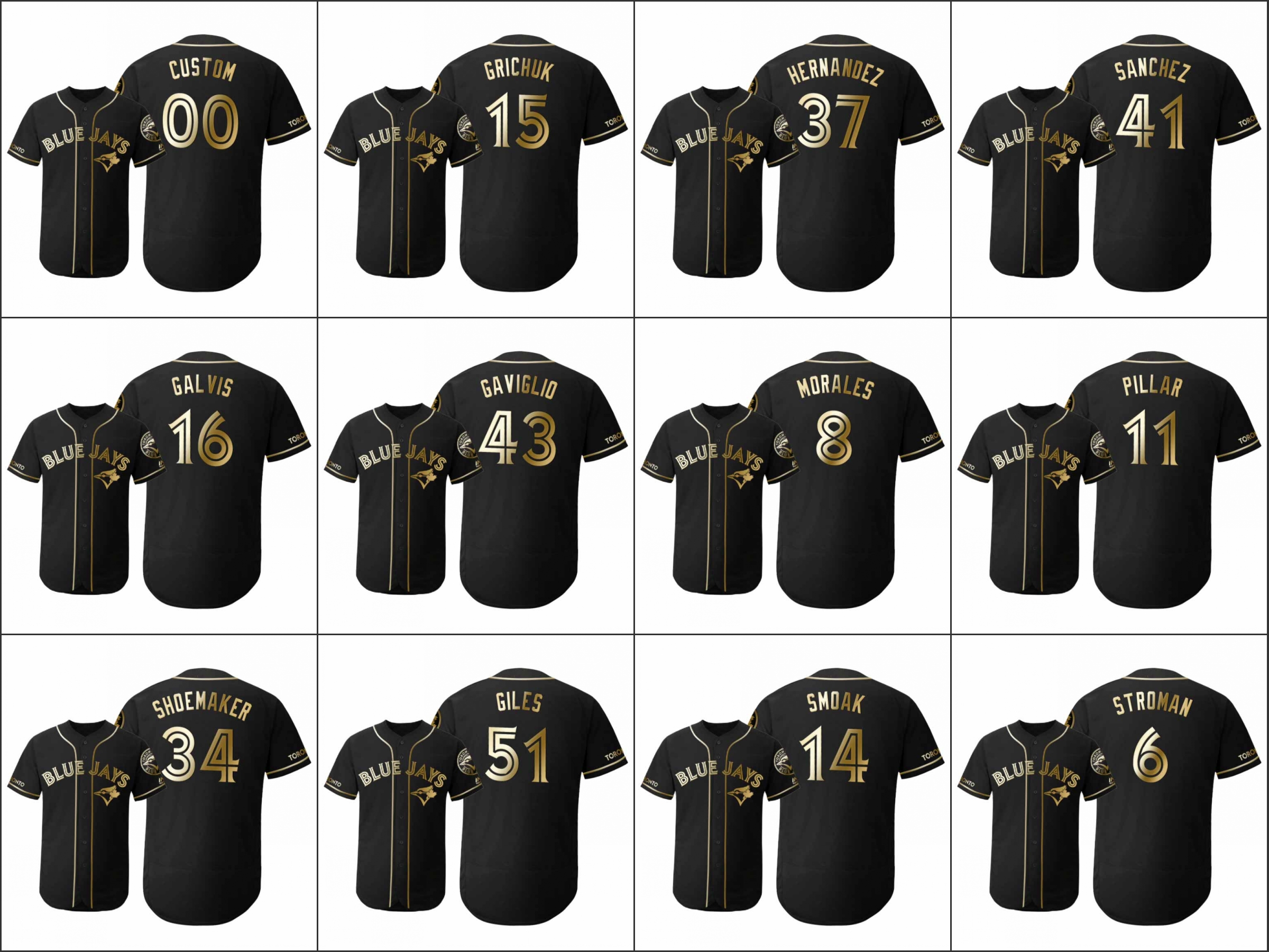 Toronto Blue Jays Men #6 Marcus Stroman 11 Kevin Pillar 16 Freddy Galvis Women Youth Flex Base Golden Edition Custom Jersey
Toronto Blue Jays Men #6 Marcus Stroman 11 Kevin Pillar 16 Freddy Galvis Women Youth Flex Base Golden Edition Custom Jersey