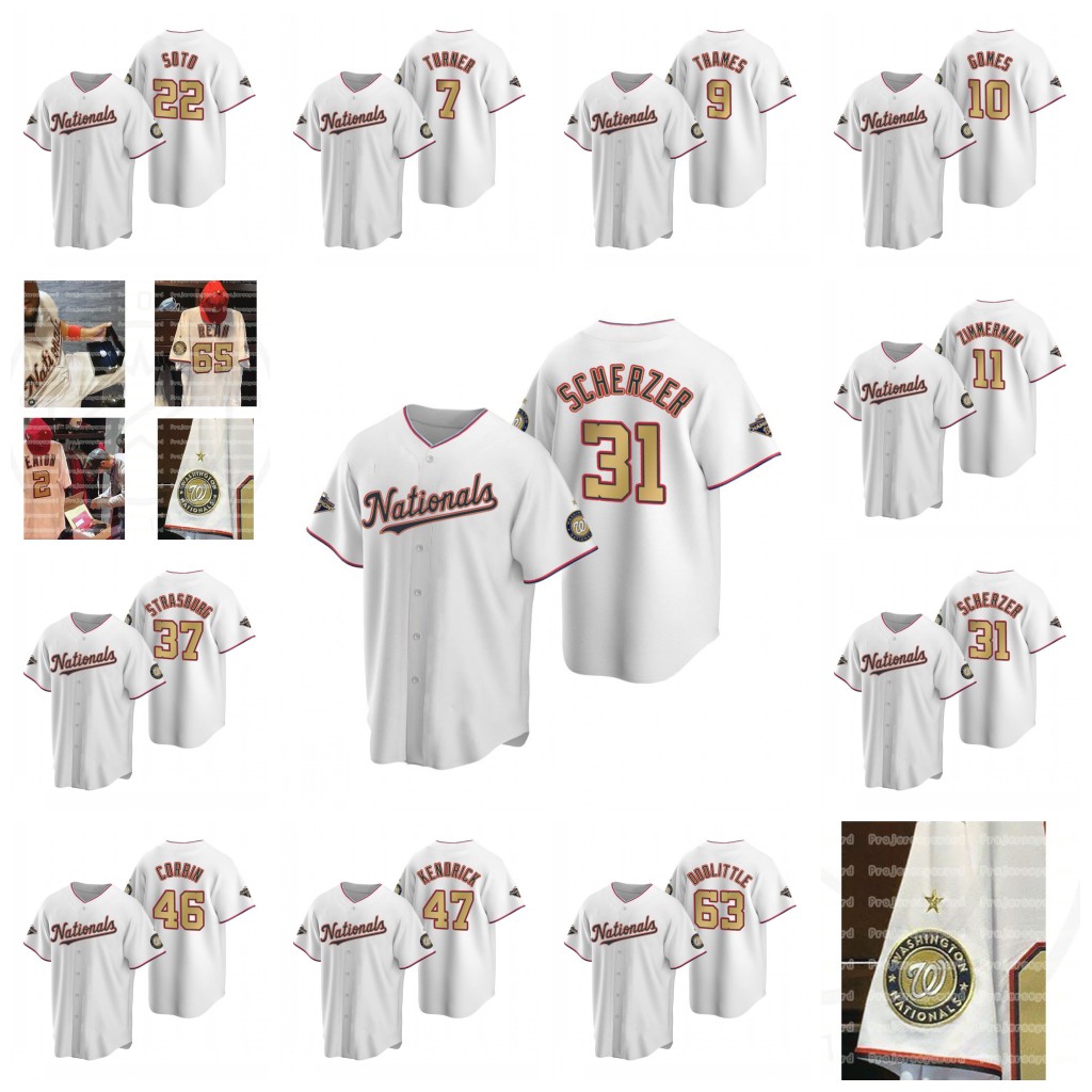 Washington Juan Soto Max Scherzer Stephen Strasburg Howie Kendrick Trea Turner Eric Thames 2020 Gold Trimmed Championship Jerseys, Flex base mens s-xxxl
Washington Juan Soto Max Scherzer Stephen Strasburg Howie Kendrick Trea Turner Eric Thames 2020 Gold Trimmed Championship Jerseys, Flex base mens s-xxxl