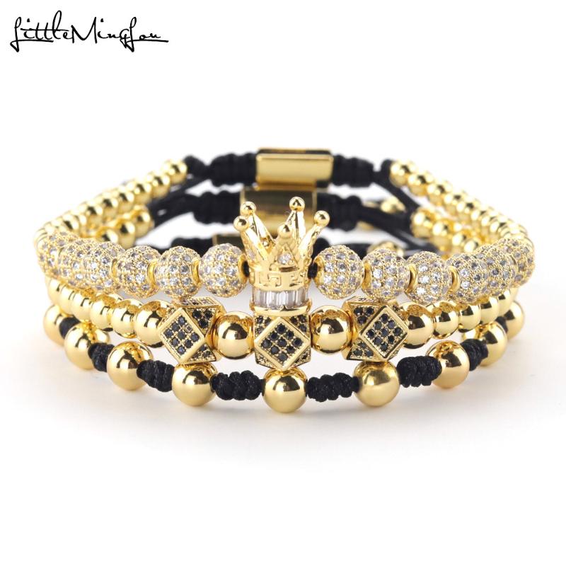 Luxury zircon crown Bracelets set Tube polygon ball Charm copper bead Macrame Braided men Bracelets & Bangles for Men Jewelry
Luxury zircon crown Bracelets set Tube polygon ball Charm copper bead Macrame Braided men Bracelets & Bangles for Men Jewelry