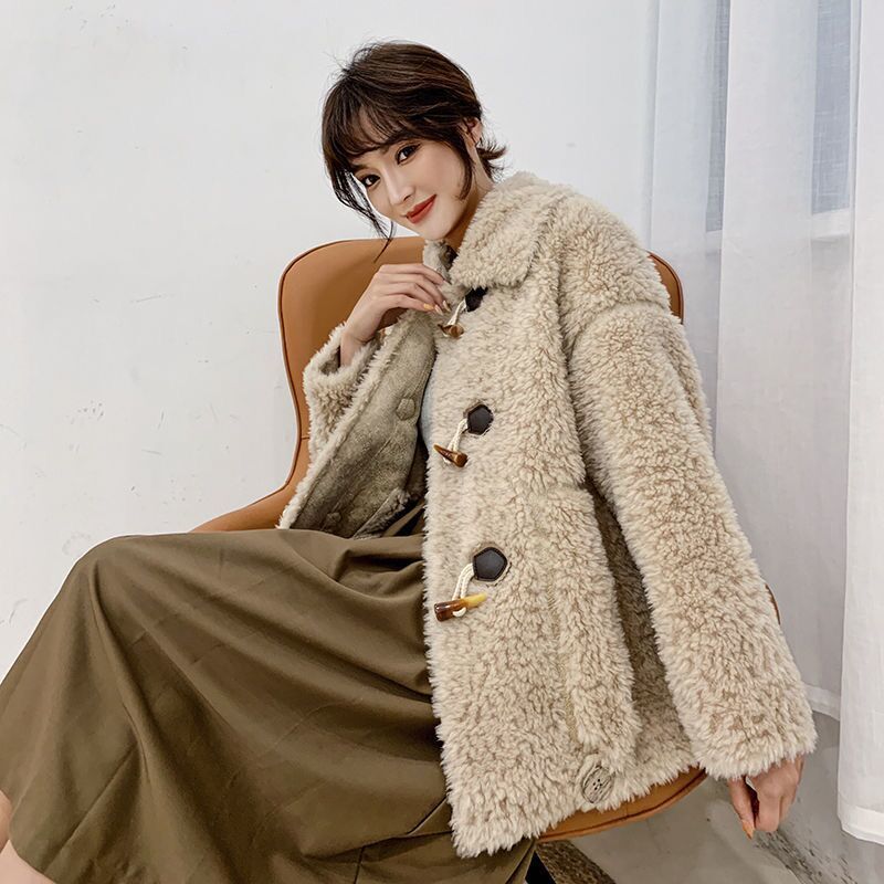 4 Colors 85% Lamb Fur Coat 2020 Winter Woman Lamb Jacket Wool Coat Thick Warm Jacket, Brown
4 Colors 85% Lamb Fur Coat 2020 Winter Woman Lamb Jacket Wool Coat Thick Warm Jacket, Brown