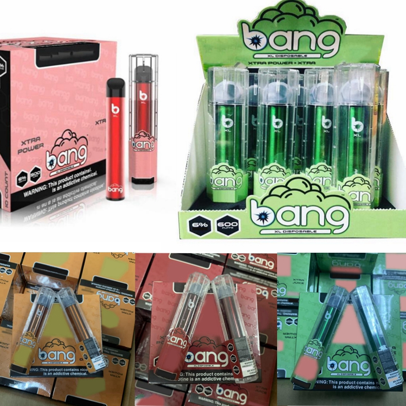 Newest Bang XL disposable e cigarettes Pre-filled 2ml Cartridge 450mAh Battery 600 Puff Vape Empty Pen Disposable Pod Kit VS puff bar plus
Newest Bang XL disposable e cigarettes Pre-filled 2ml Cartridge 450mAh Battery 600 Puff Vape Empty Pen Disposable Pod Kit VS puff bar plus