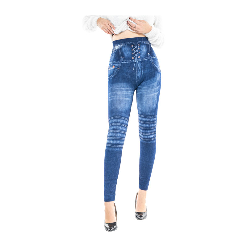 Slim Women Oversized Casual Faux Denim Jeans Bandage Print Leggings Strechy Pencil Pants, 3 color floral blue
Slim Women Oversized Casual Faux Denim Jeans Bandage Print Leggings Strechy Pencil Pants, 3 color floral blue