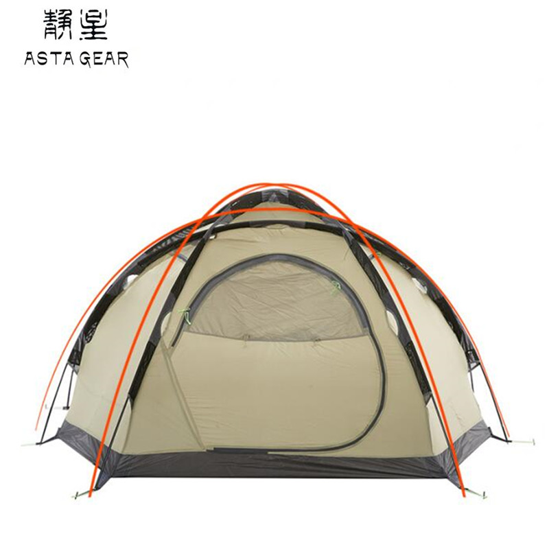 ASTA GEAR 3 person alpine snow line tent with snow skirt for cold area windproof chillproof protection dome tent
ASTA GEAR 3 person alpine snow line tent with snow skirt for cold area windproof chillproof protection dome tent