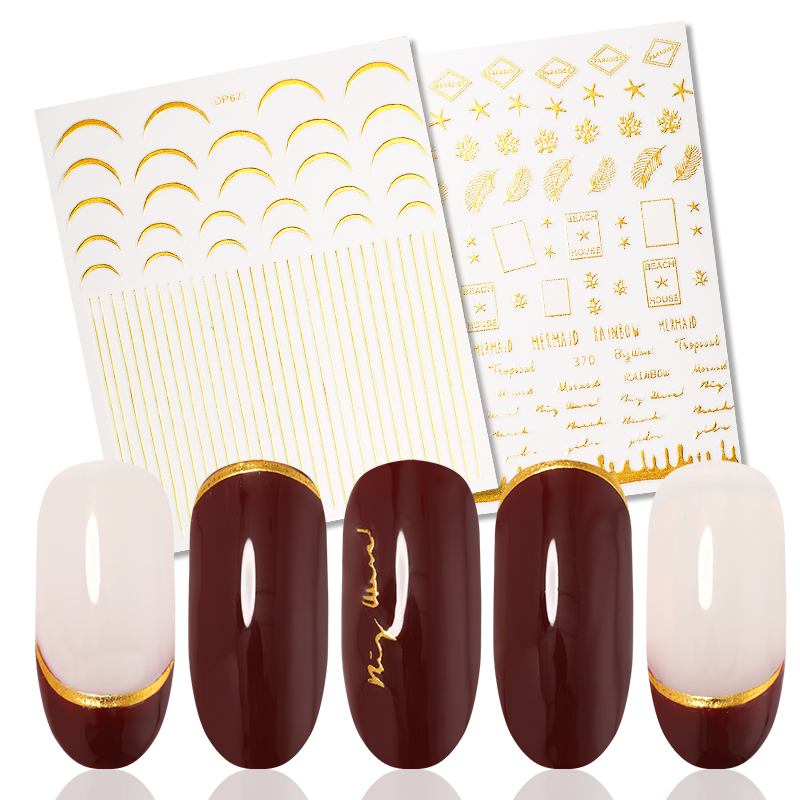 1 Sheet Gold Metal 3D Nail Sticker Lines Multi-size Strip Geometric Summer Nail Art Transfer Stickers Decoration Design, 20
1 Sheet Gold Metal 3D Nail Sticker Lines Multi-size Strip Geometric Summer Nail Art Transfer Stickers Decoration Design, 20